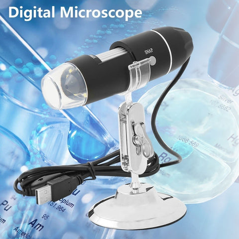 40 To 1000* Magnification Endoscope, 8 Led Usb 2.0 Digital Microscope, Mini Camera With Otg Adapter And Metal Stand, Compatible With Mac Windows 7 8 10 Android Linux